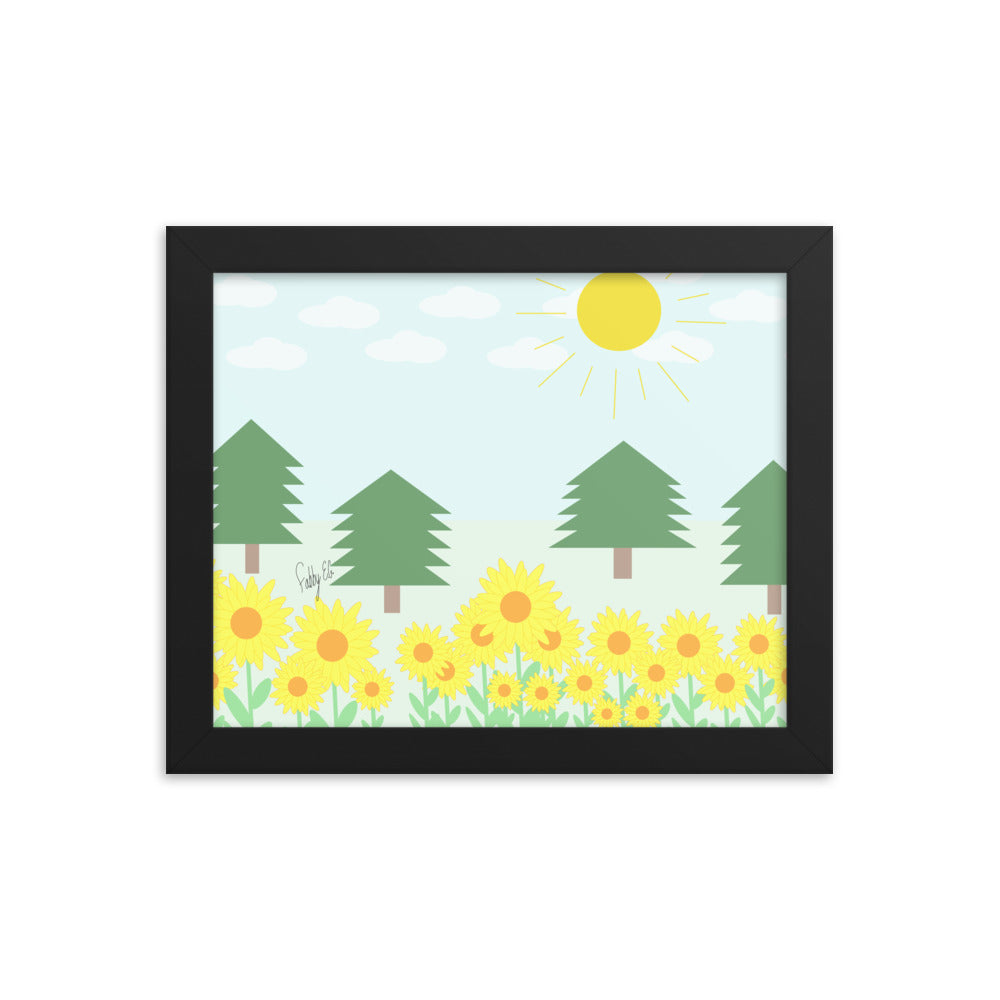 Peace day (horizontal) framed poster