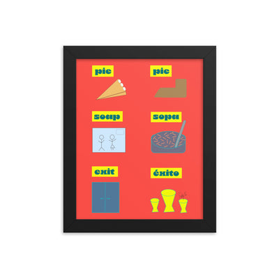 Translation day framed poster