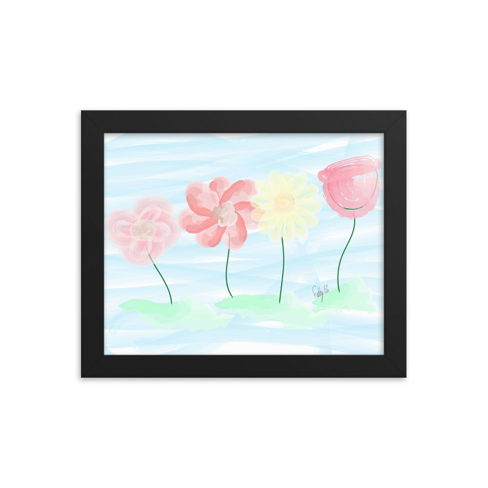 Buy myself flowers framed poster