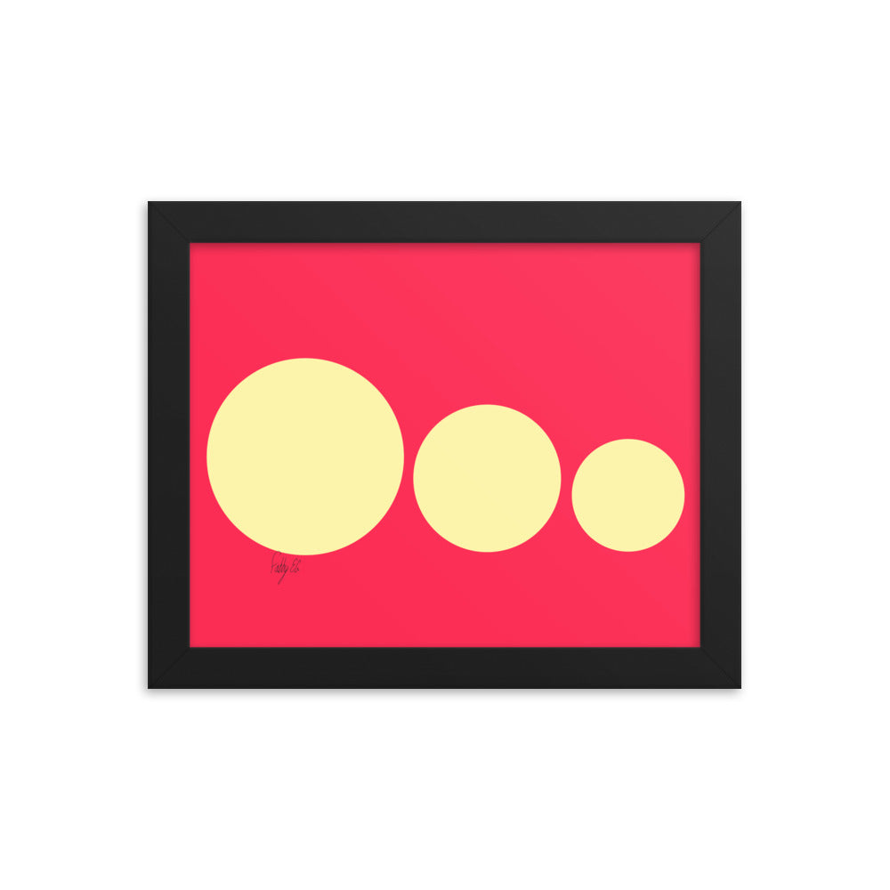 This escalated quickly pink framed poster