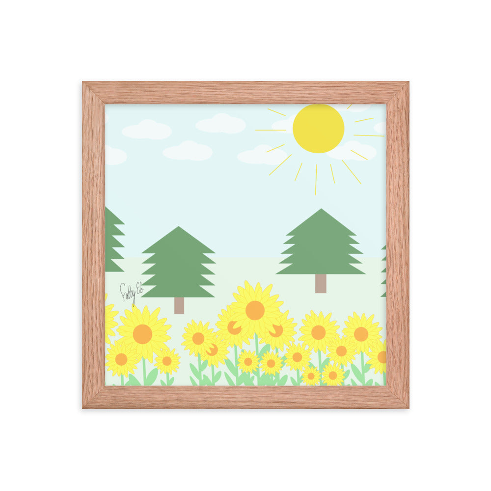 Peace day (horizontal) framed poster