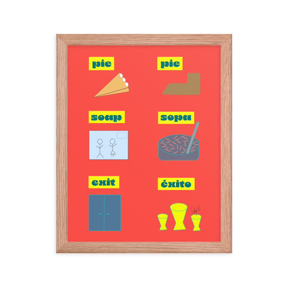 Translation day framed poster