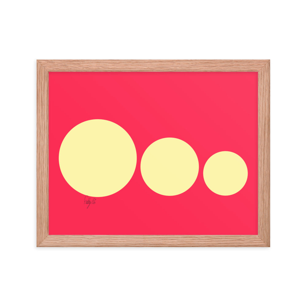 This escalated quickly pink framed poster