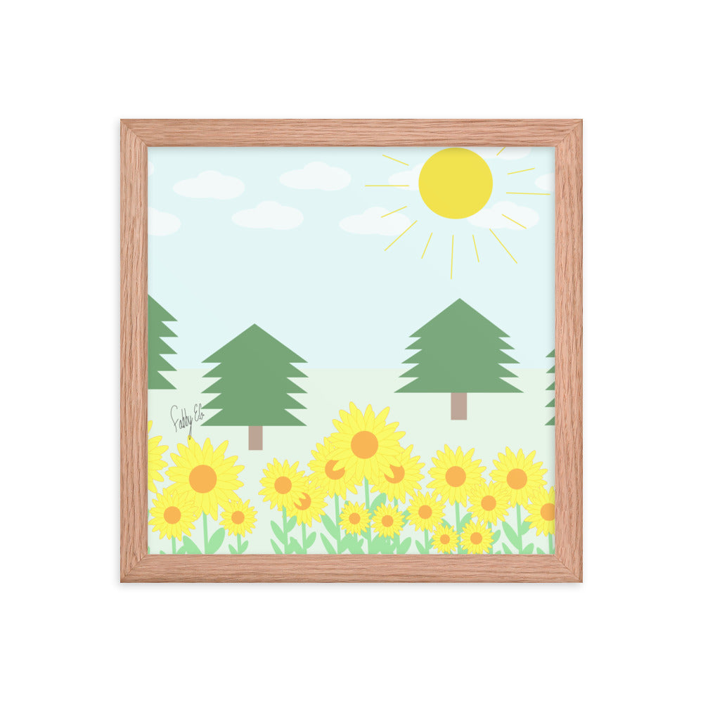 Peace day (horizontal) framed poster