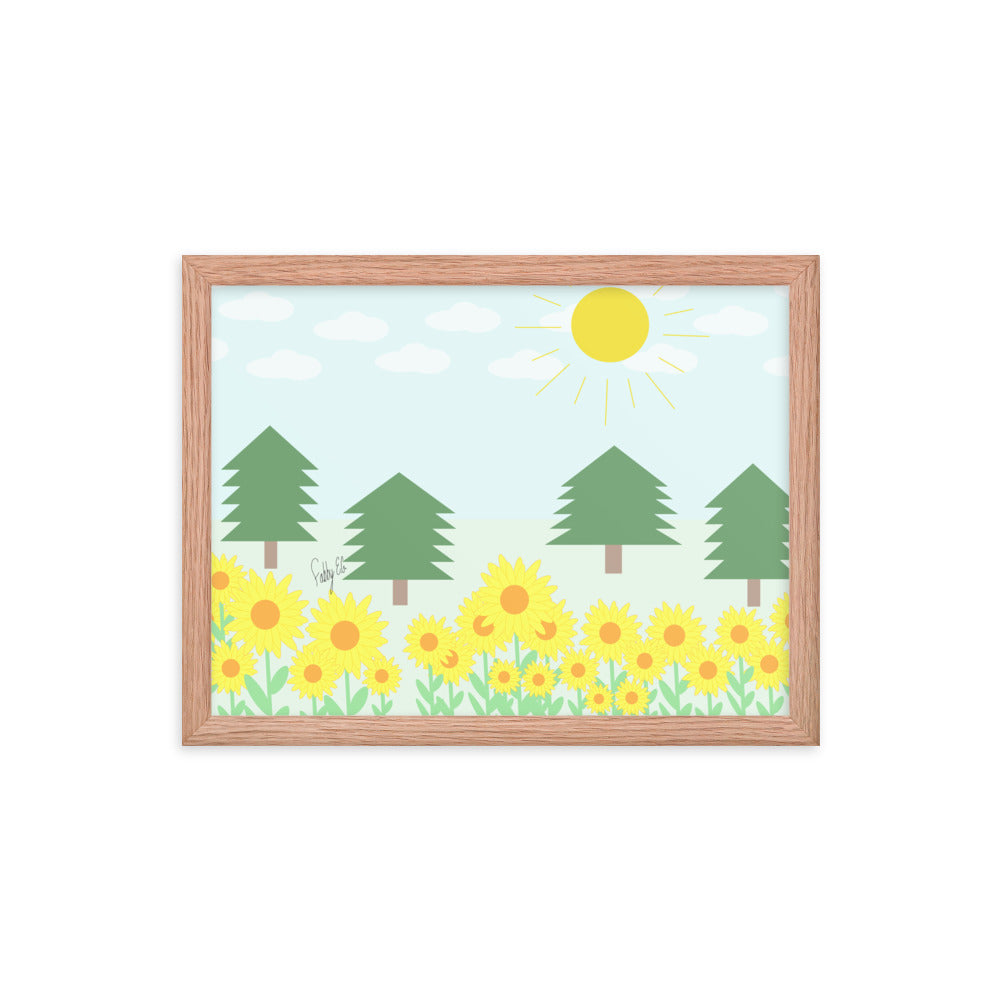 Peace day (horizontal) framed poster