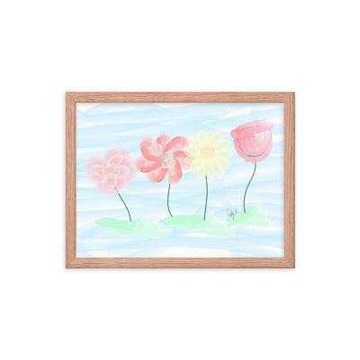 Buy myself flowers framed poster