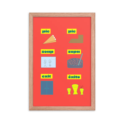 Translation day framed poster
