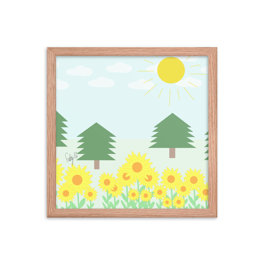 Peace day (horizontal) framed poster