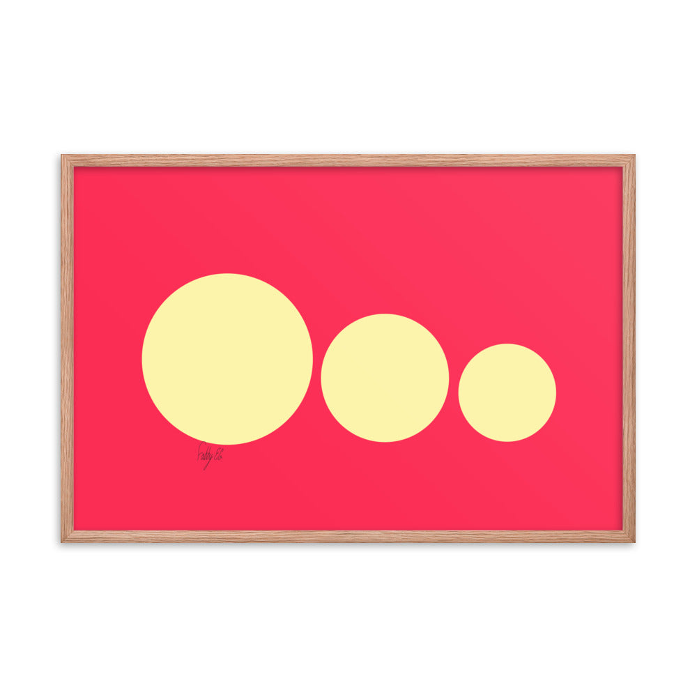 This escalated quickly pink framed poster