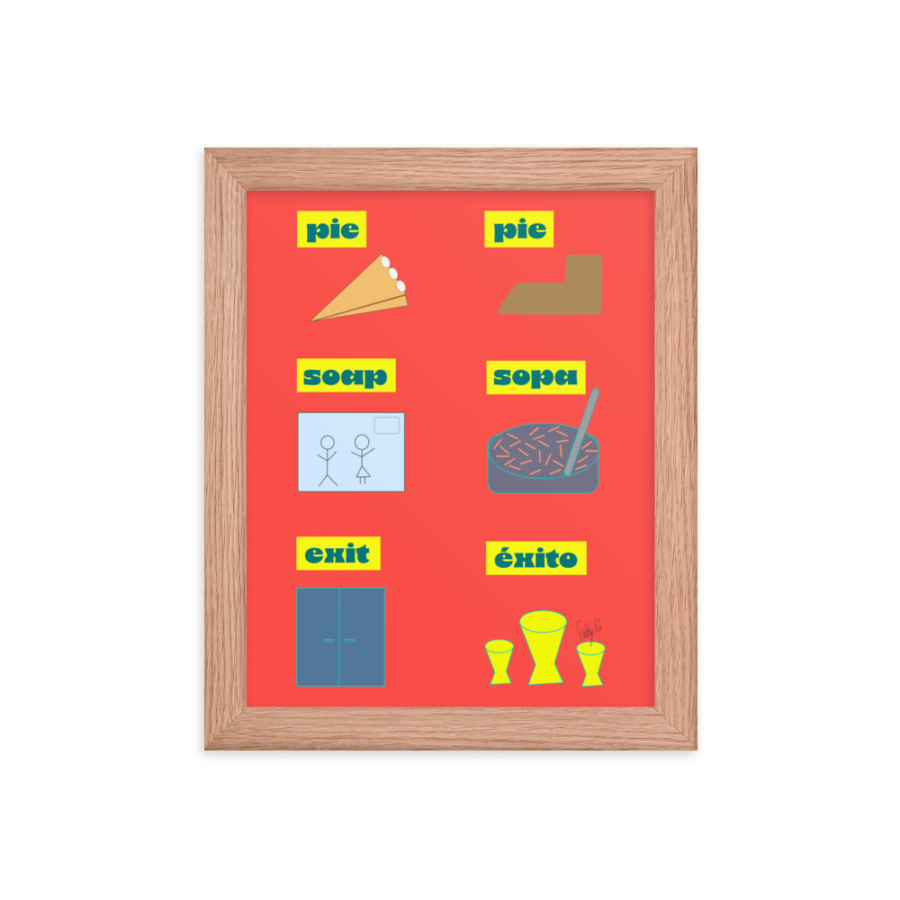 Translation day framed poster