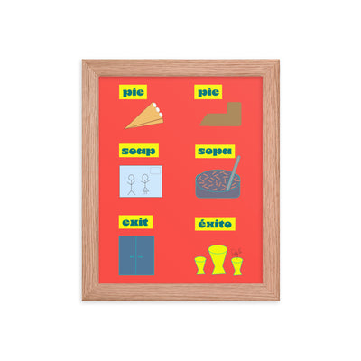Translation day framed poster