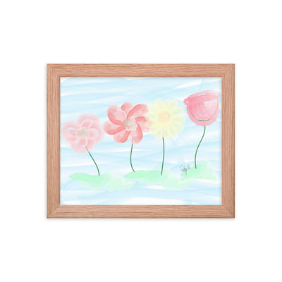 Buy myself flowers framed poster
