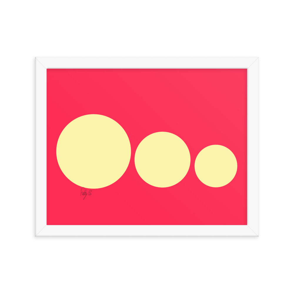 This escalated quickly pink framed poster