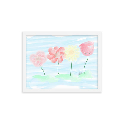 Buy myself flowers framed poster