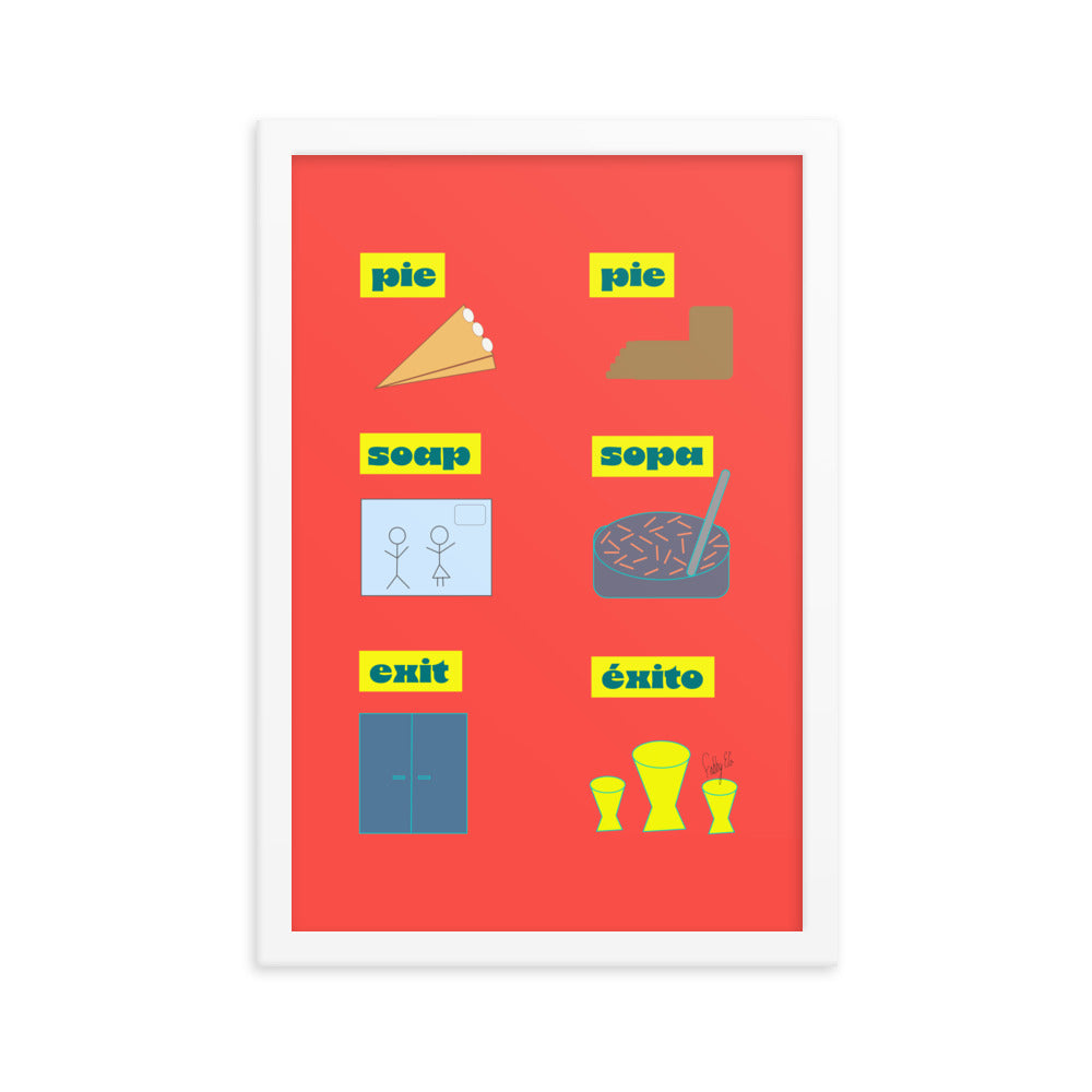 Translation day framed poster