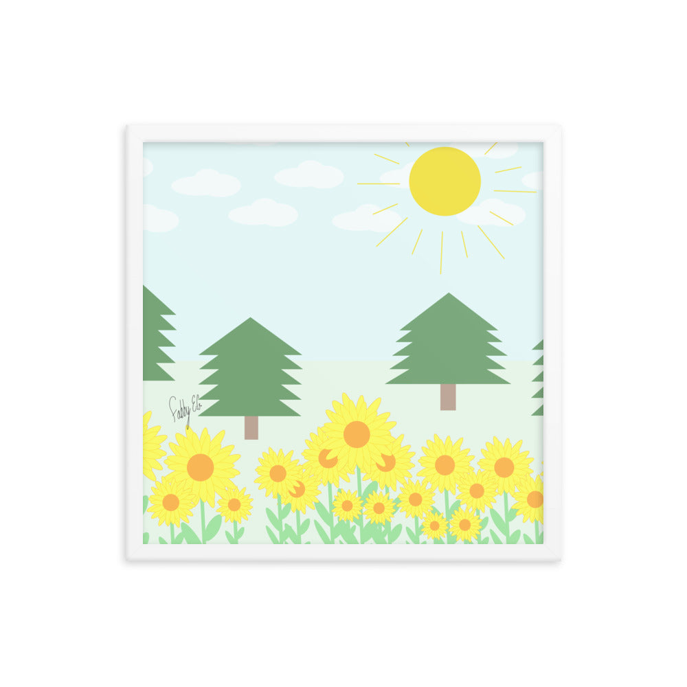 Peace day (horizontal) framed poster