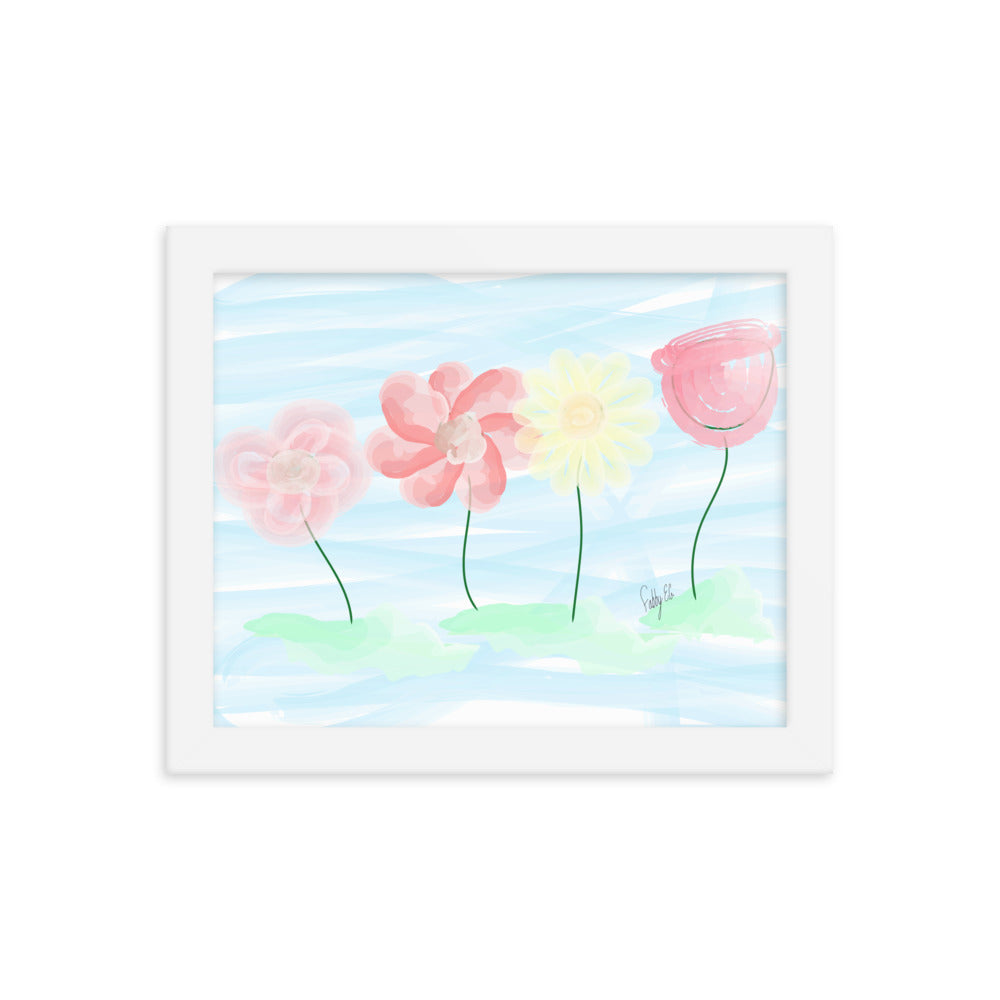 Buy myself flowers framed poster