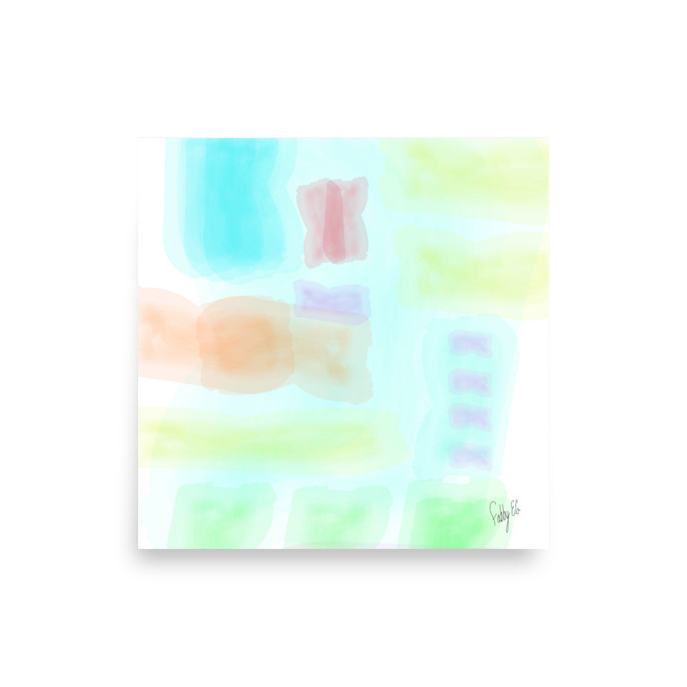 Watercolor Abstract Poster