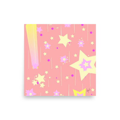 Yellow Stars Poster