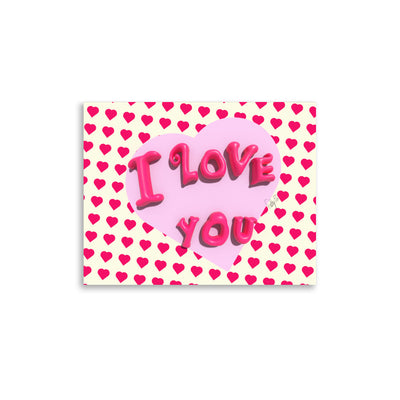 I love you heart Poster