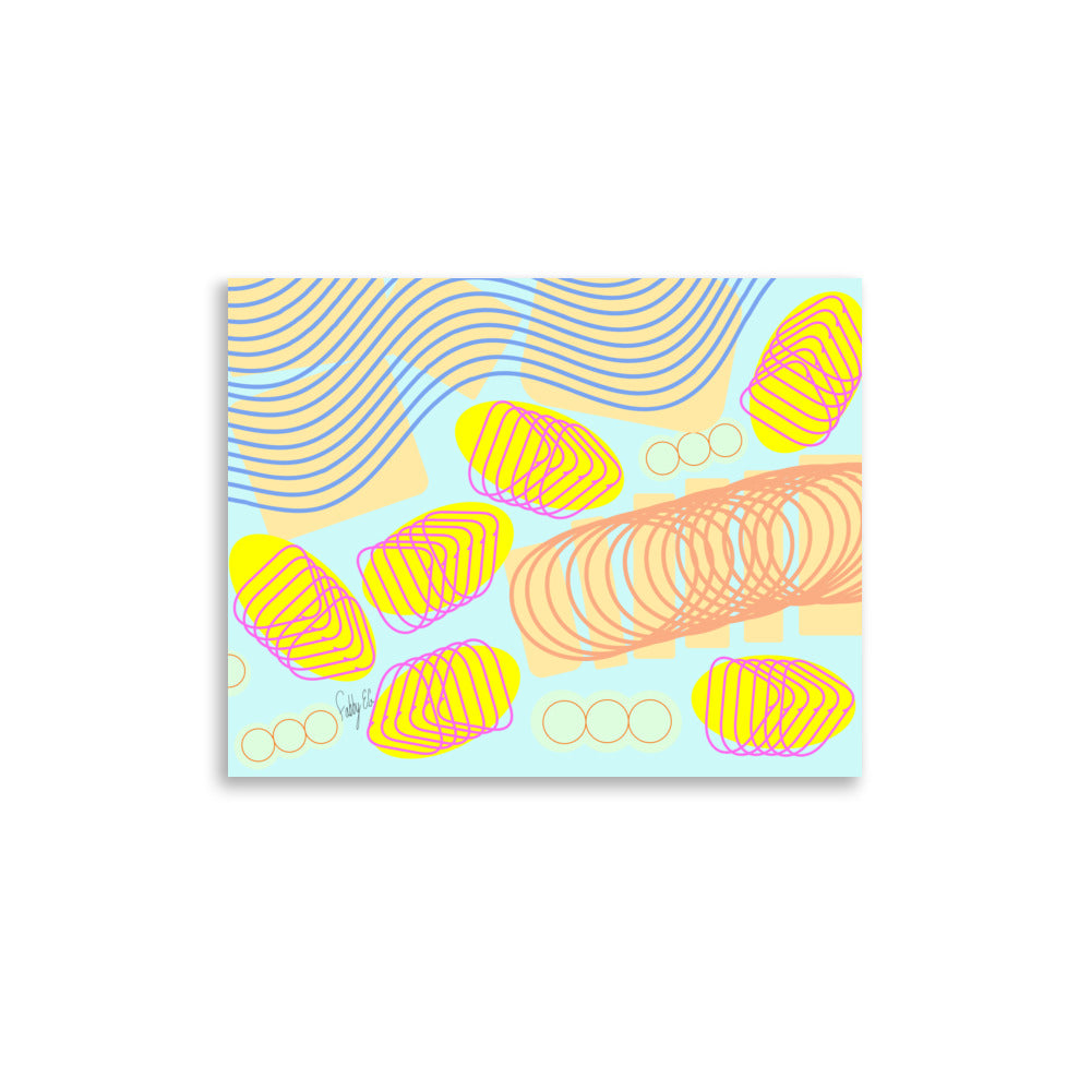 Spiral momentum (white), Poster