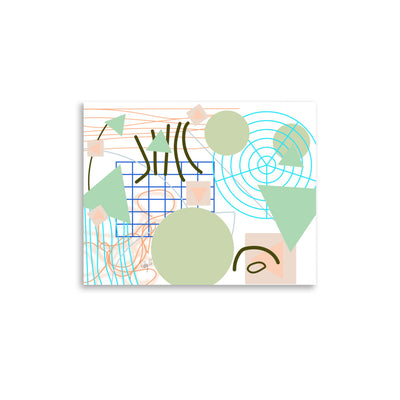 Triangular green circles, Poster