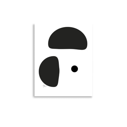 Opposite dots white Poster