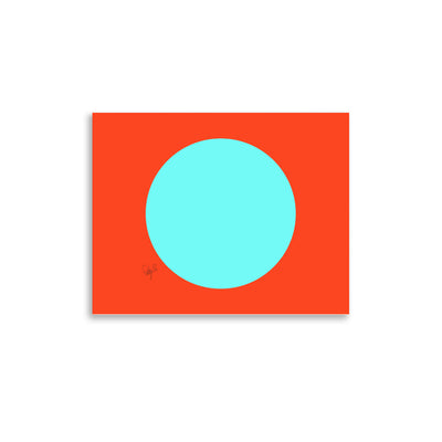 Circling around orange Poster