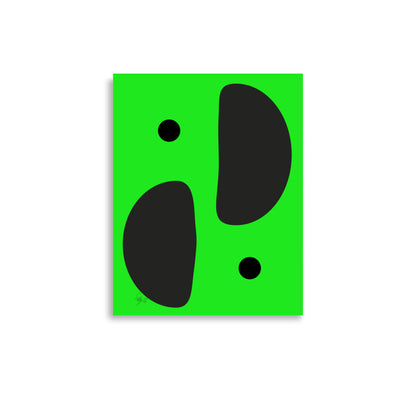 Mirror effect dots green Poster