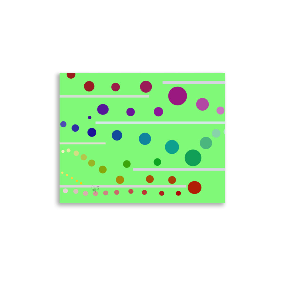 Follow along green Poster