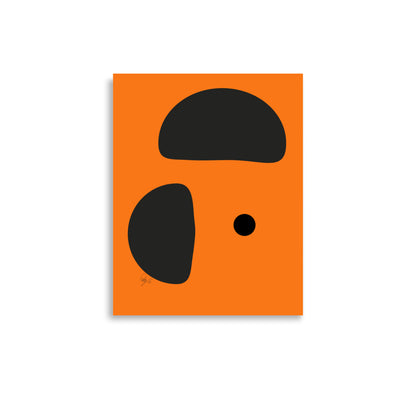 Opposite dots orange Poster