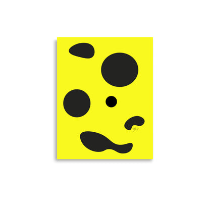 Dots yellow Poster