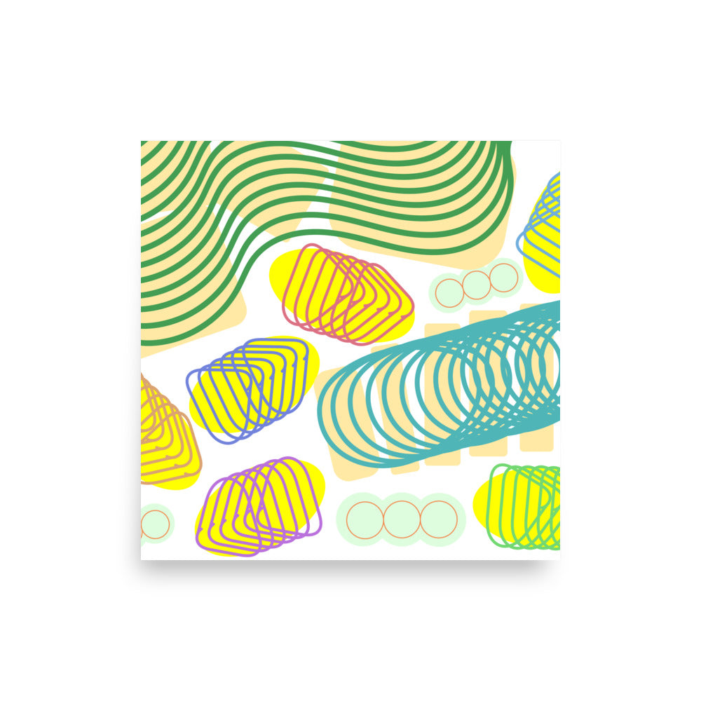 Spiral momentum (light colors), Poster