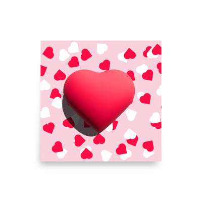 Valentines heart for love Poster