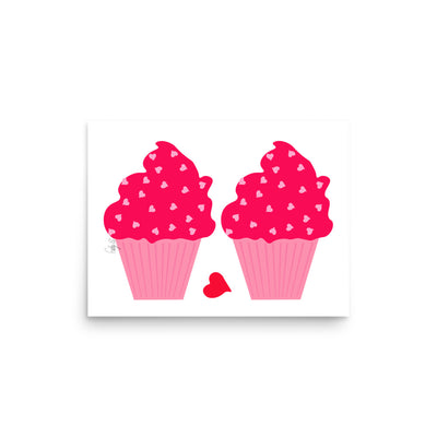 Cupcakes in love Poster