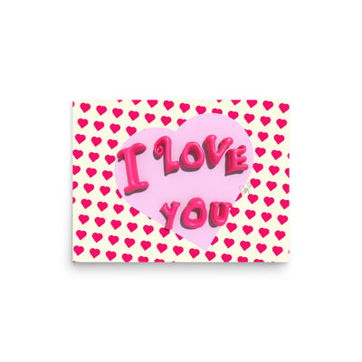 I love you heart Poster