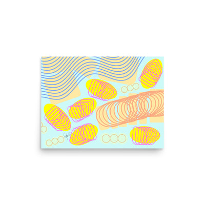Spiral momentum (white), Poster