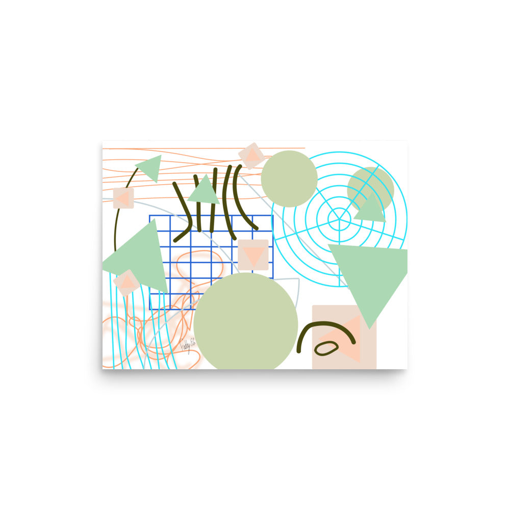 Triangular green circles, Poster