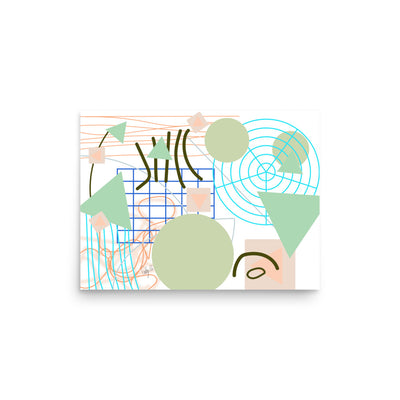 Triangular green circles, Poster