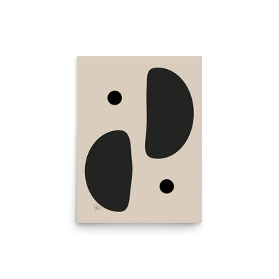 Mirror effect dots pale Poster