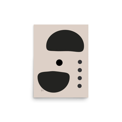 Dots taking sides light pale Poster
