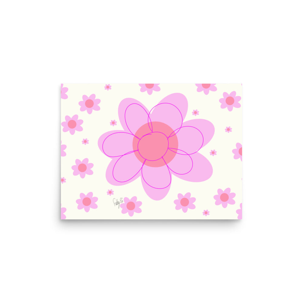 Pink Flower Poster