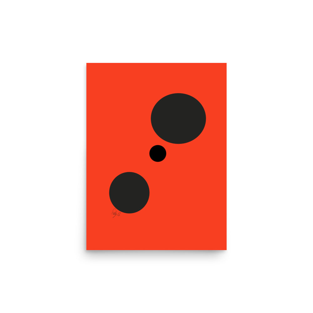 Dots orange Poster