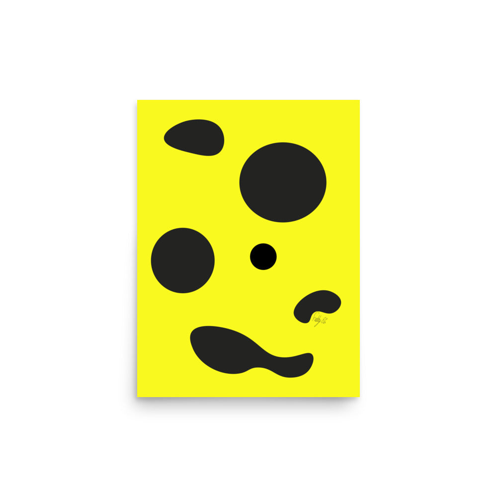 Dots yellow Poster