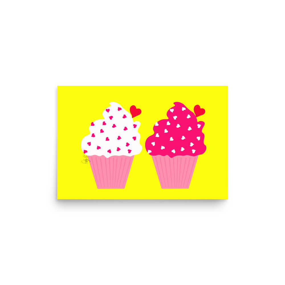 Cupcake love Poster