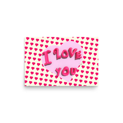 I love you heart Poster