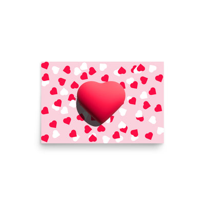 Valentines heart for love Poster