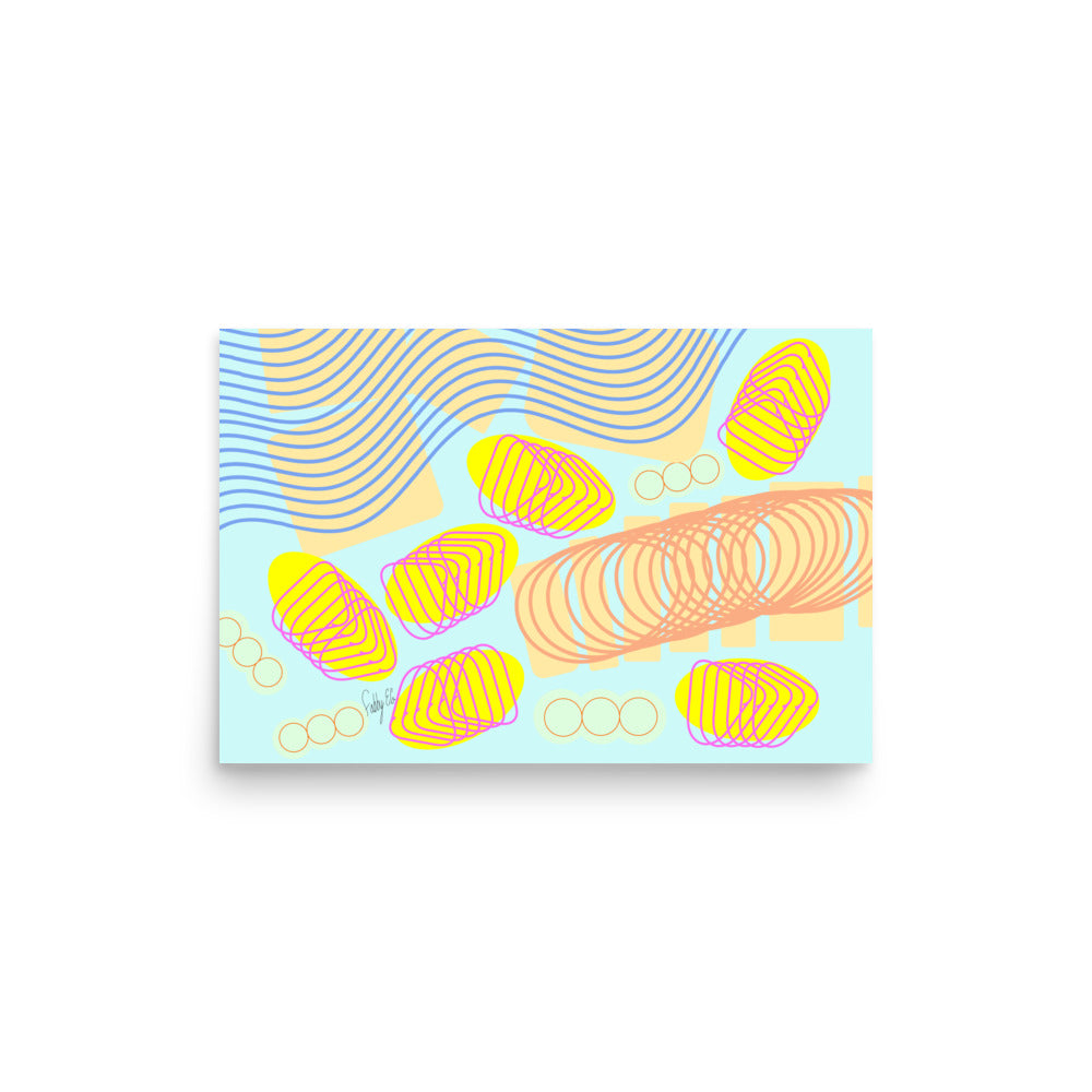 Spiral momentum (white), Poster