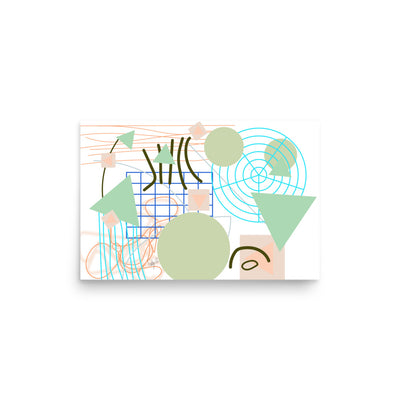 Triangular green circles, Poster