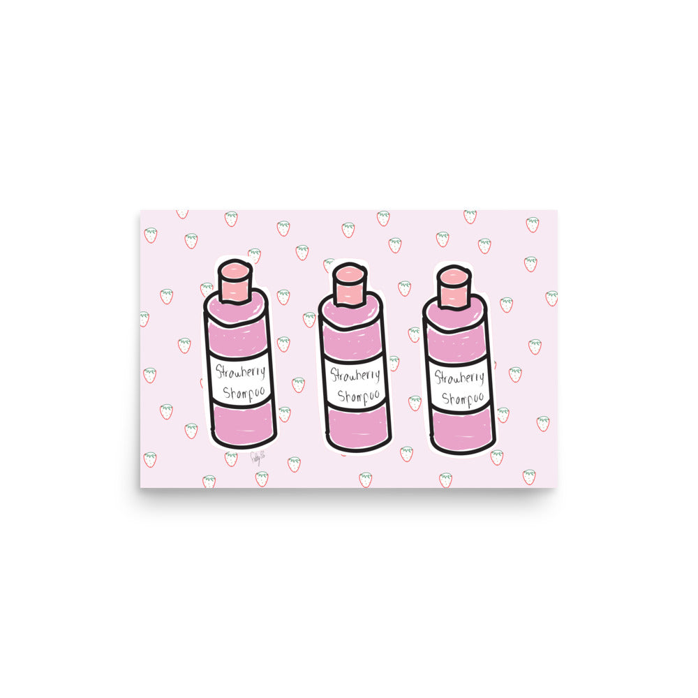 Strawberry Shampoo Poster